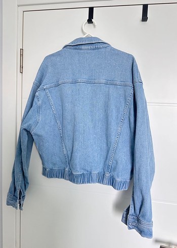 LTB Kadın Mavi Düğmeli Kısa Denim Ceket