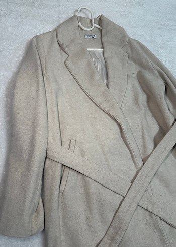 Bej Uzun Kadın Kaban - Görsel 3