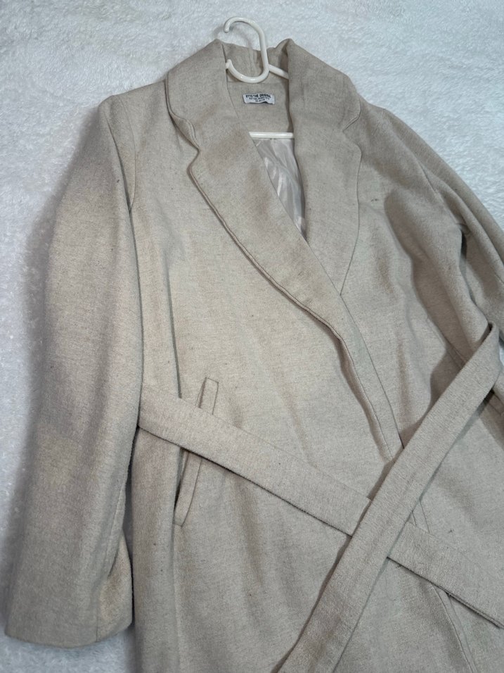 Bej Uzun Kadın Kaban - Görsel 3