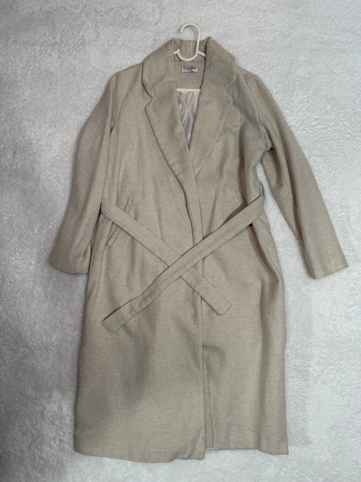 Bej Uzun Kadın Kaban - Görsel 2