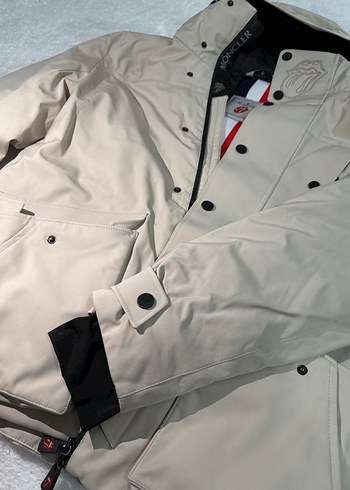 Bej Fermuarlı Street Style kadın mont - Görsel 2