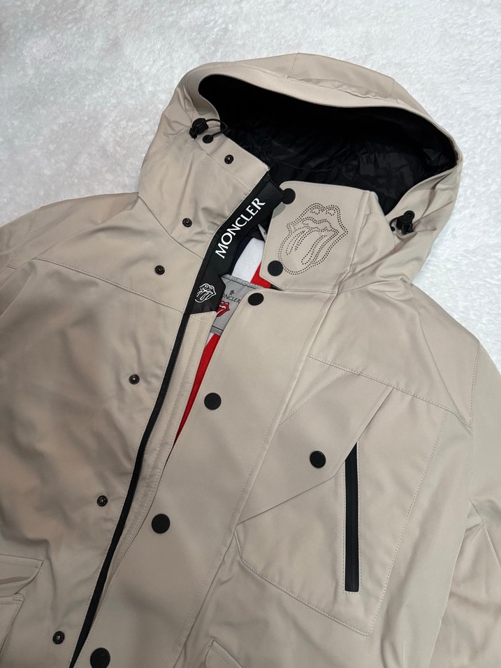 Bej Fermuarlı Street Style kadın mont - Görsel 4