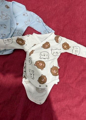 Uzun Kollu Örme Bebek Çıtçıtlı Body - Görsel 2