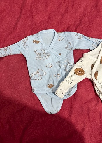 Uzun Kollu Örme Bebek Çıtçıtlı Body - Görsel 3