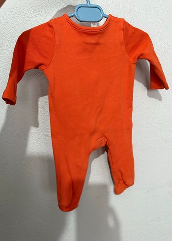 Unisex turuncu Fermuarlı Tulum - Görsel 4