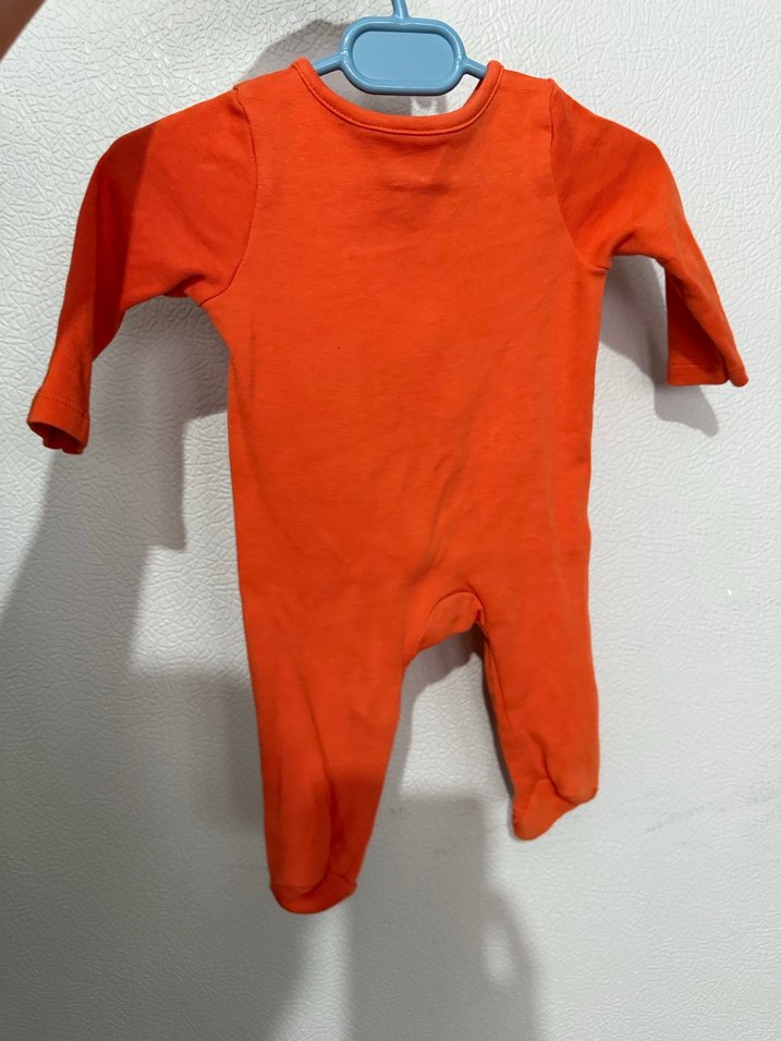 Unisex turuncu Fermuarlı Tulum - Görsel 4