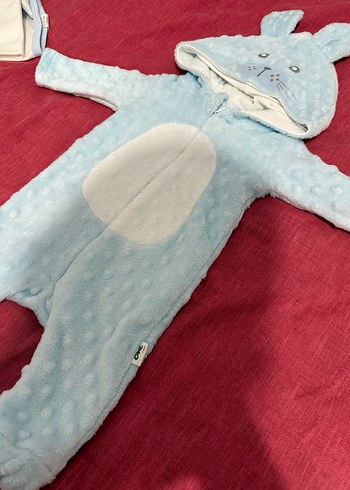 Mavi Kürklü Bebek Tulumu - Görsel 4