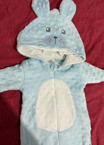 Mavi Kürklü Bebek Tulumu - Görsel 2