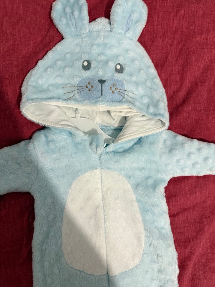 Mavi Kürklü Bebek Tulumu - Görsel 5