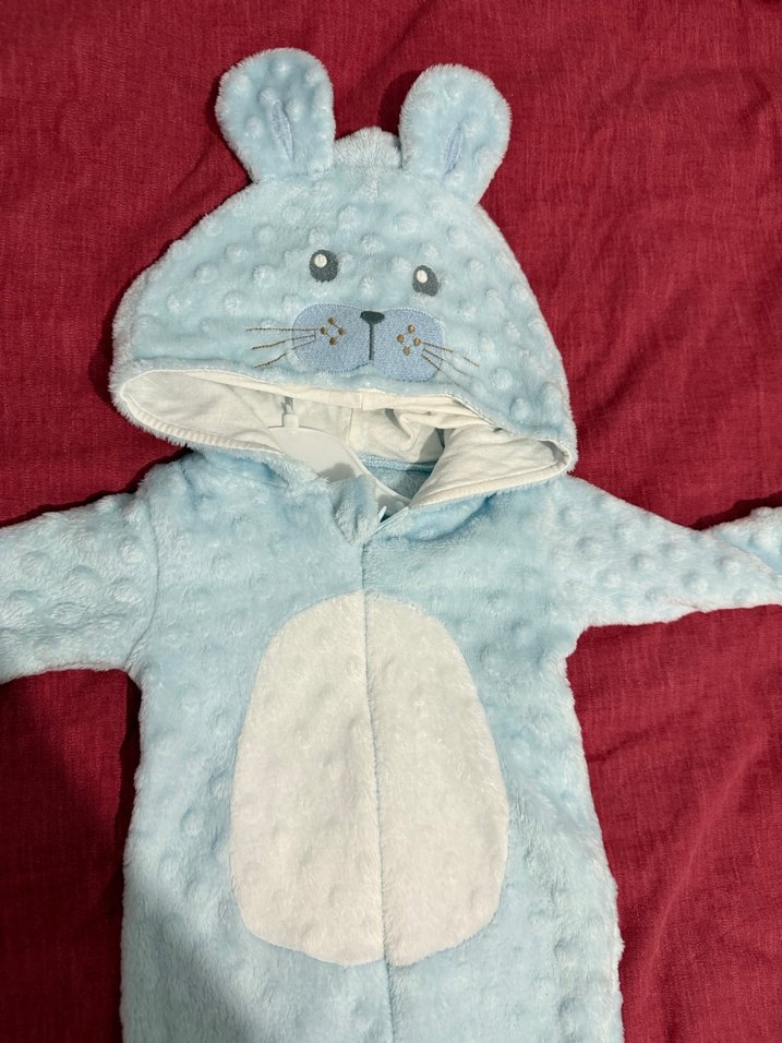 Mavi Kürklü Bebek Tulumu - Görsel 3