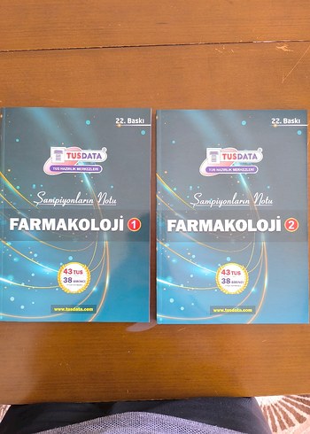 TUSDATA Farmakoloji 1-2 şampiyonların notu 22.baskı