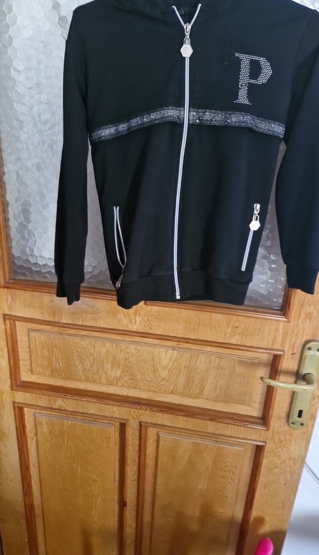 Siyah Kapüşonlu Mini Fermuarlı Çocuk Ceket - Görsel 4