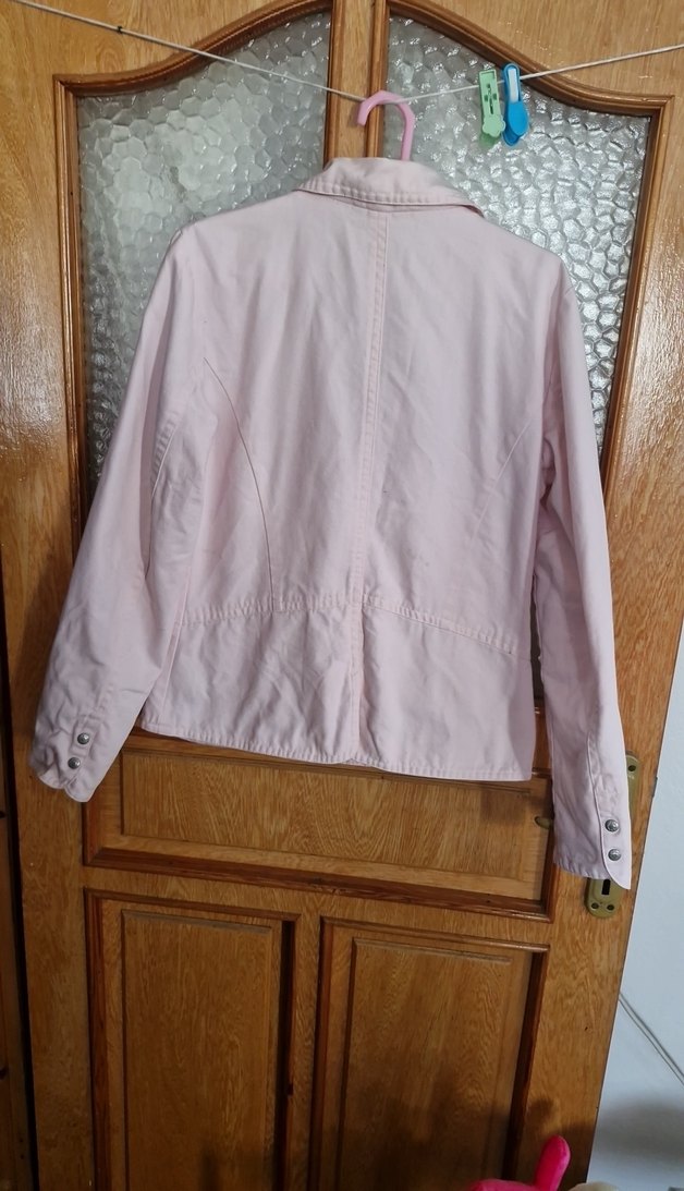 Pembe Düğmeli Kadın Blazer Ceket - Görsel 3