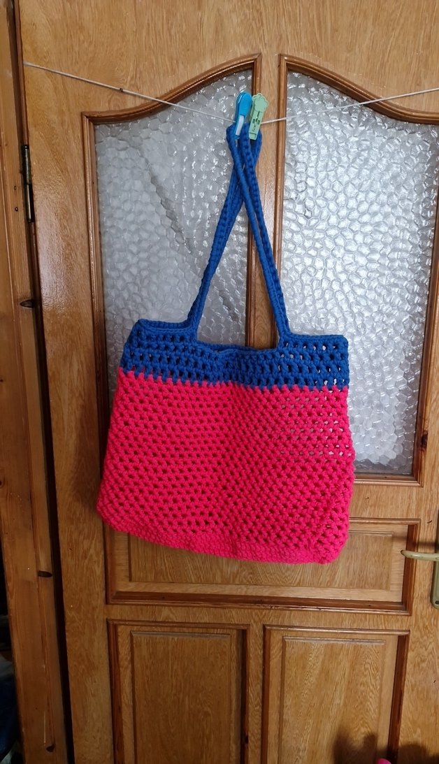 Renkli Örgü Kadın Çanta - Görsel 2