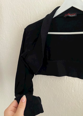s Beden Kızlar İçin Siyah Uzun Kollu Bolero