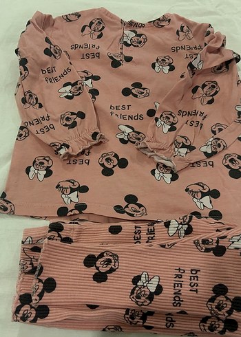 LC Waikiki 12-18 ay kız çocuk mickey mouse somon rengi