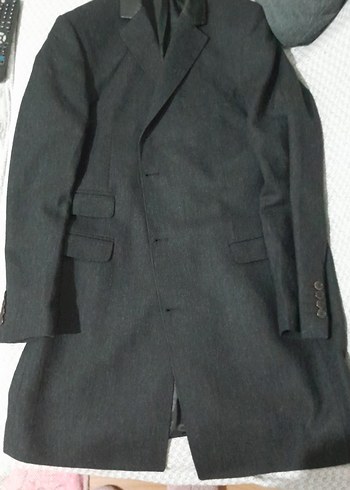 Diğer Klasik Siyah Uzun Ceket