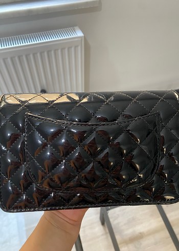 Klasik Siyah Deri Kadın Çanta - Görsel 2