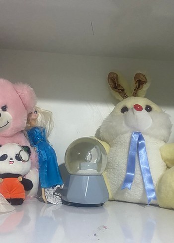 Gri Beyaz Kar Küresi Figürin - Görsel 4