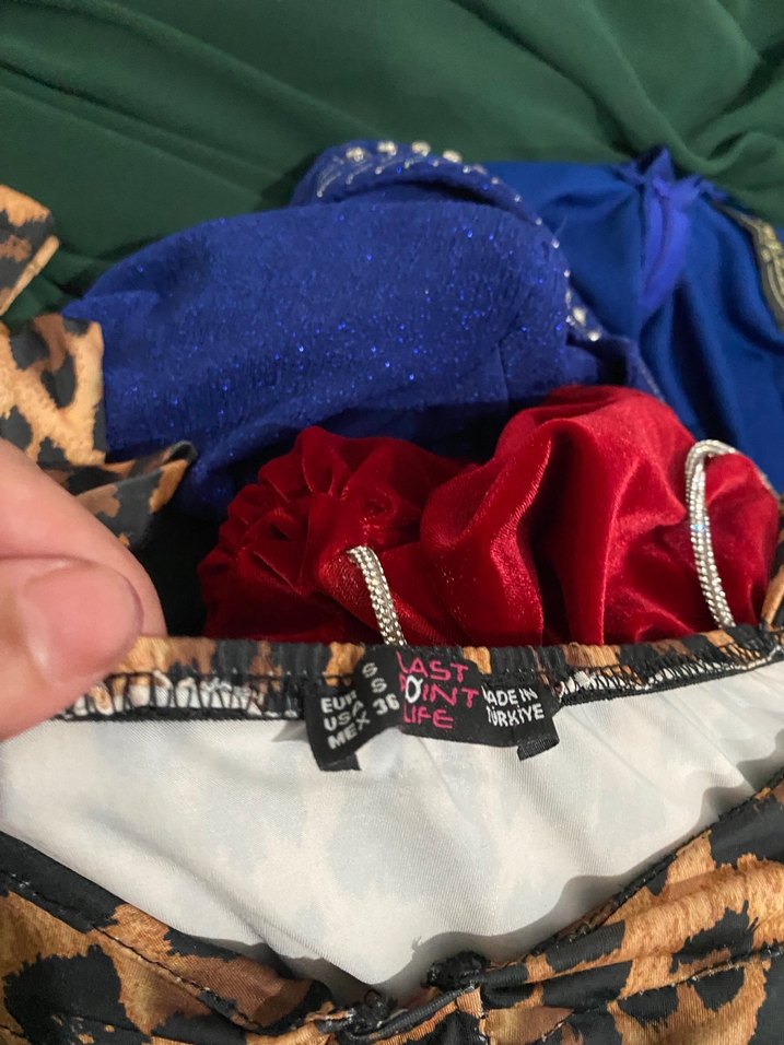 Kahverengi Leopar Desenli Uzun Kadın Elbise - Görsel 3