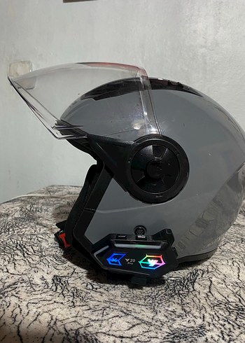 Gri LS2 Motosiklet Kaskı - Görsel 6