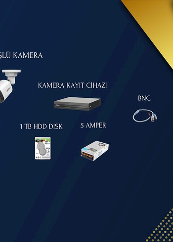 DAHUA 2 MP 2 KAMERALI MİNİ BULLET PAKET