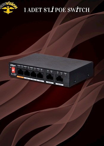 Dahua 2 MP 5 KAMERALI IP / DOME FULL PAKET - Görsel 5