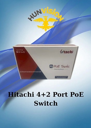 HiKOKI - Hitachi 4 Port Poe Switch + 2 Port Uplink 10/100 - Görsel 2