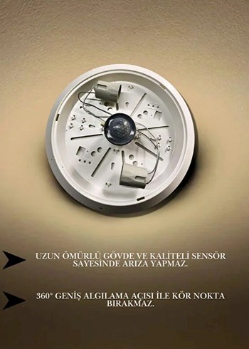 MİRALP SENSÖRLÜ TAVAN ARMATÜRÜ - Görsel 2