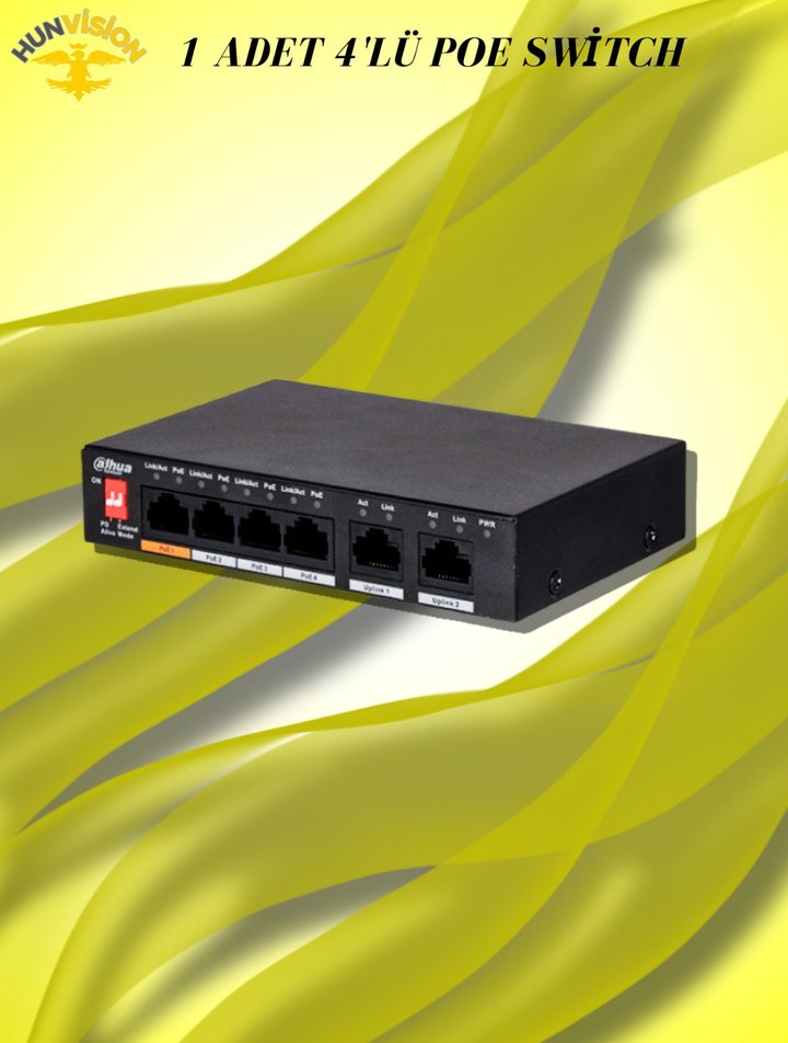 Dahua 2 MP 1 KAMERALI IP / BULLET FULL PAKET - Görsel 5