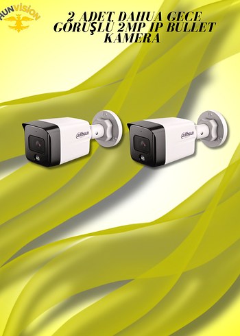 Dahua 2 MP 2 KAMERALI IP / BULLET FULL PAKET - Görsel 2