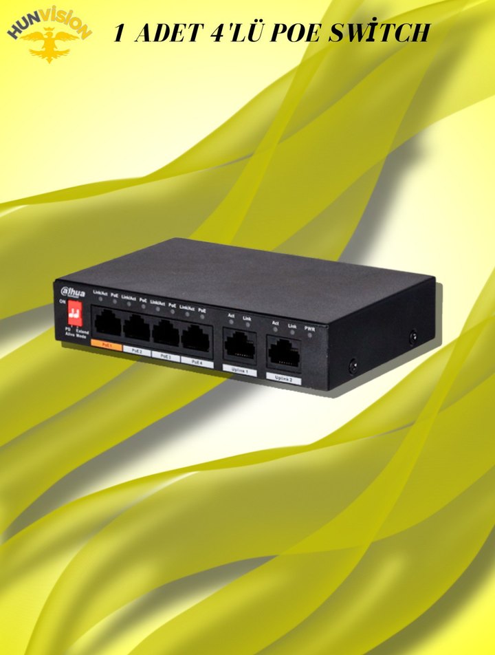 Dahua 2 MP 2 KAMERALI IP / BULLET FULL PAKET - Görsel 5