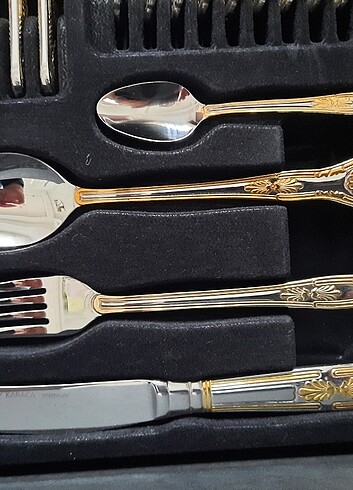  Beden Karaca premium cutlery kaşık catal bıçak takımı 84 parça. 