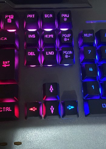 RAMPAGE Çok Renkli Işıklı Mekanik Klavye - Görsel 3