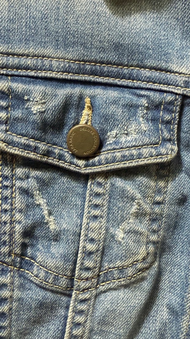 Zara Kadın Kot Ceket - Görsel 2