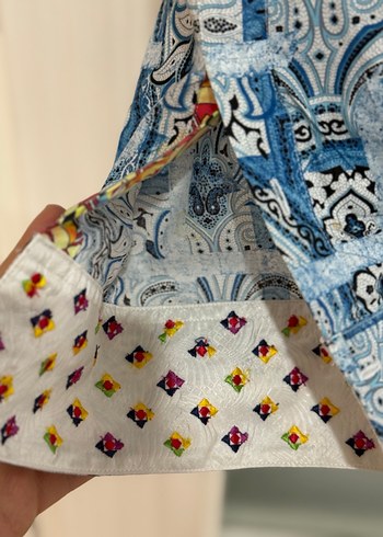 Mavi Bohem Uzun Kollu Gömlek - Görsel 4