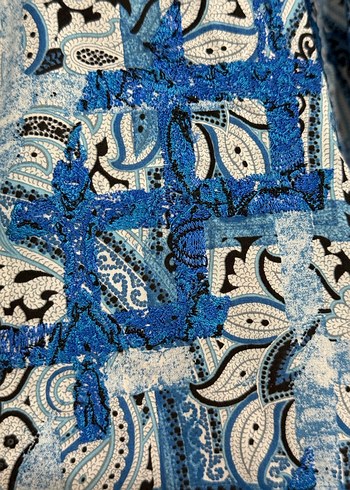 Mavi Bohem Uzun Kollu Gömlek - Görsel 5