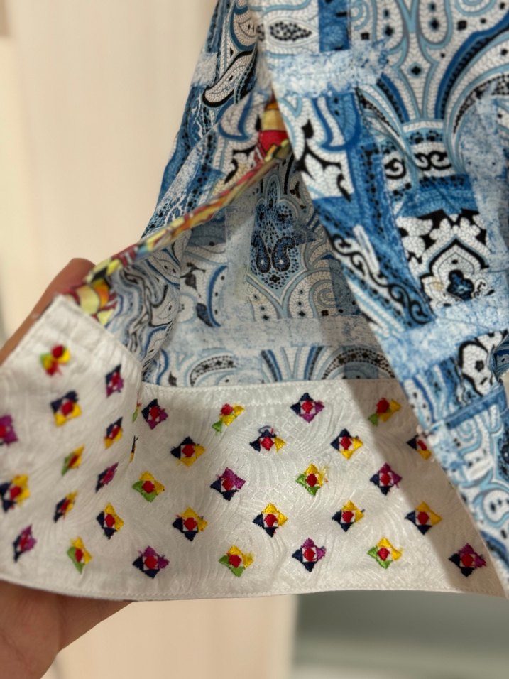 Mavi Bohem Uzun Kollu Gömlek - Görsel 4