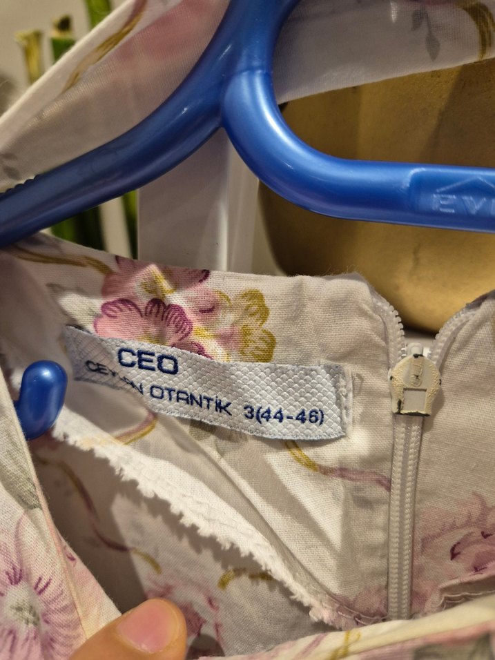 Çiçek Desenli Uzun Kadın elbise - Görsel 5