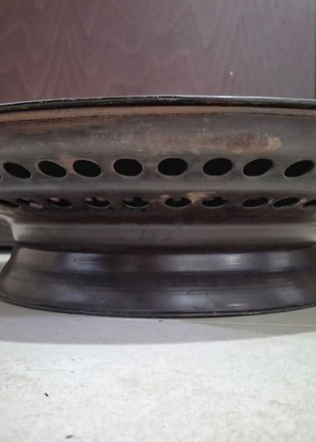 55 cm çapı. Koyu Kahverengi emaye ekmek sacı - Görsel 4