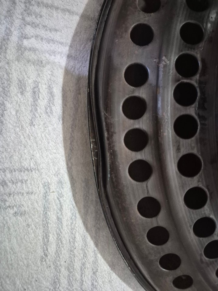 55 cm çapı. Koyu Kahverengi emaye ekmek sacı - Görsel 3