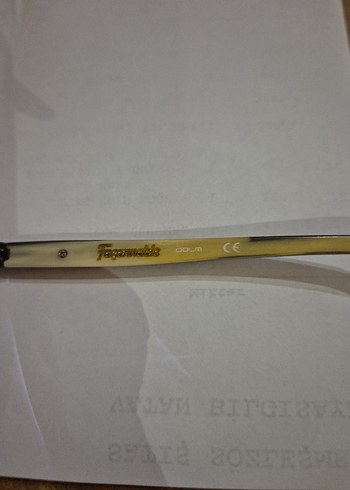 Şeffaf gold erkek Minimalist Gözlükler - Görsel 2