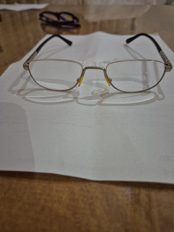 Şeffaf gold erkek Minimalist Gözlükler - Görsel 5