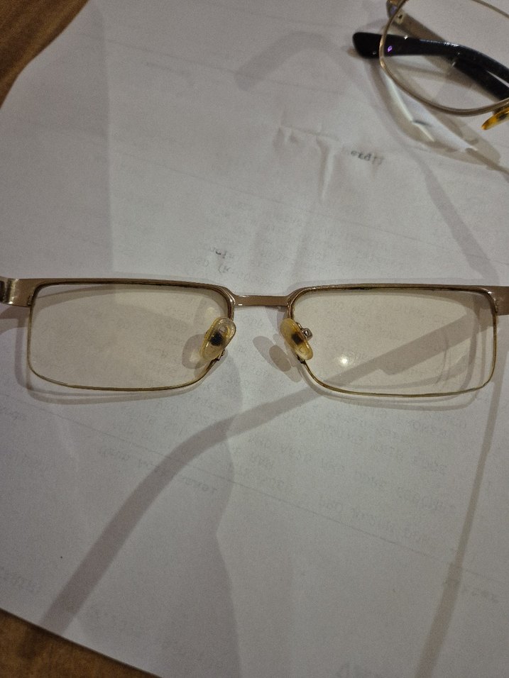 Şeffaf gold erkek Minimalist Gözlükler - Görsel 4