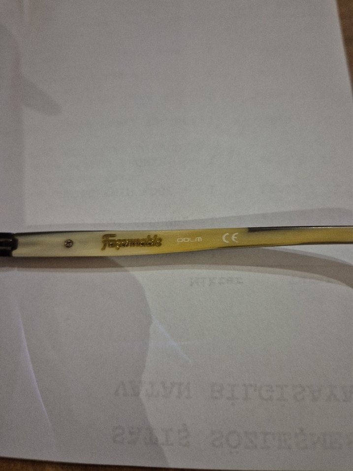 Şeffaf gold erkek Minimalist Gözlükler - Görsel 2