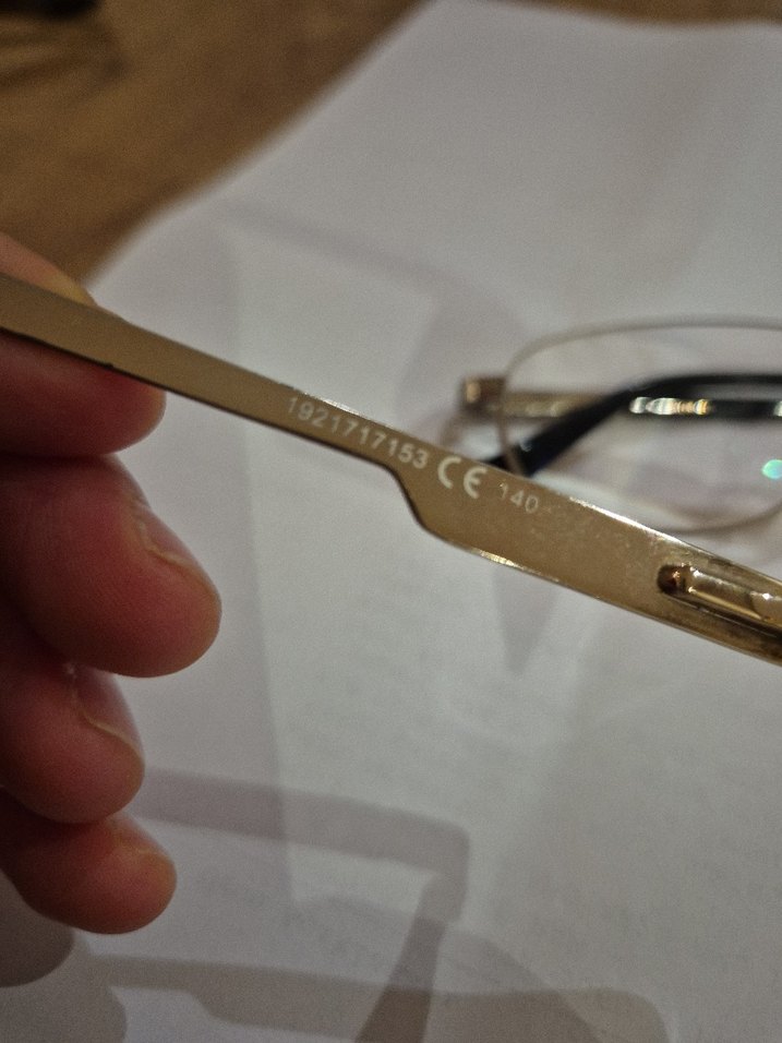 Şeffaf gold erkek Minimalist Gözlükler - Görsel 3