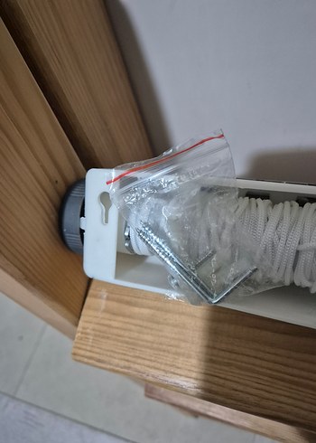 Duvara Monte Beyaz Kurutma Askısı - Görsel 5