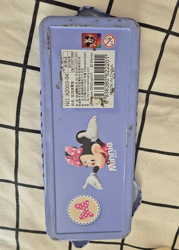 Minnie Mouse Pembe Renkli metal Kalem kutusu - Görsel 3
