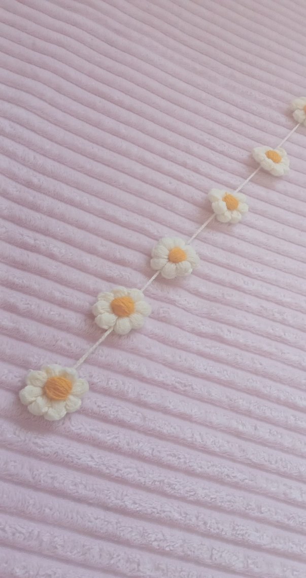 papatyalı örgü toka - Görsel 3