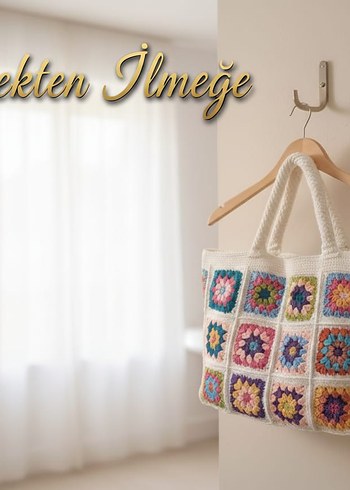 Zara Çiçek Desenli Örgü Bohem Kadın Çantası